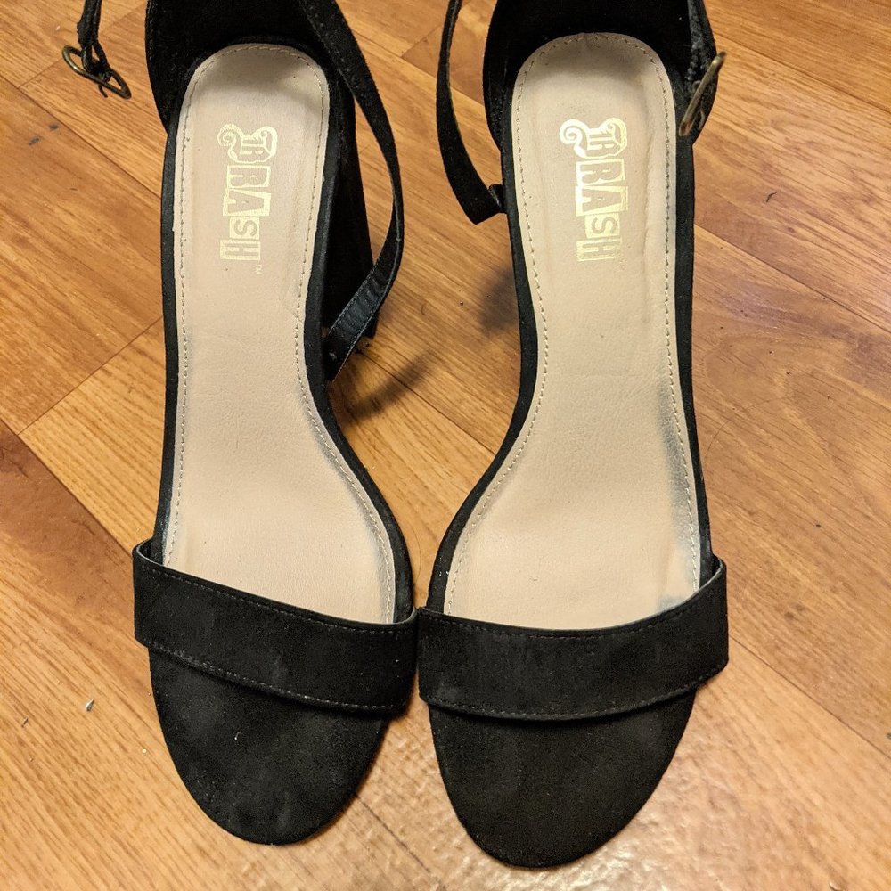 Black Chunky Heels